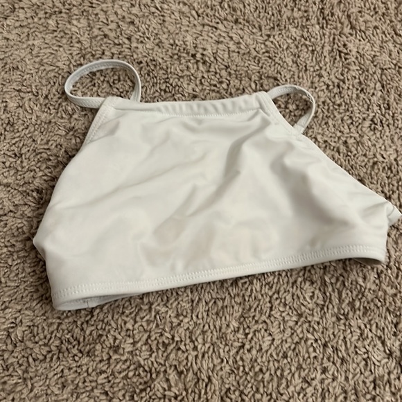 Shein bathing suit white top with blue flowered bottoms - Picture 4 of 4